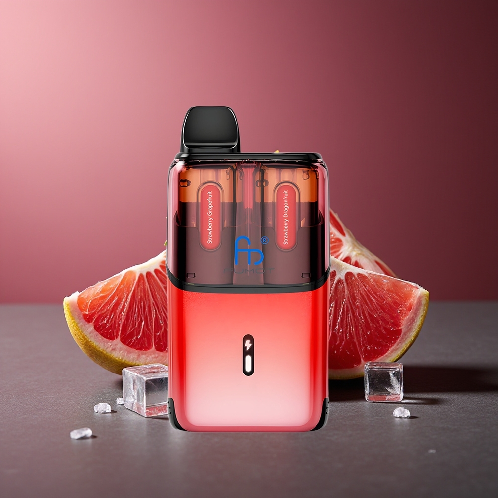 Fumot Ultra T32000 32000 de fumări Căpșuni Pomelo - Căpșuni Fruitul Dragon 800mAh 24ml