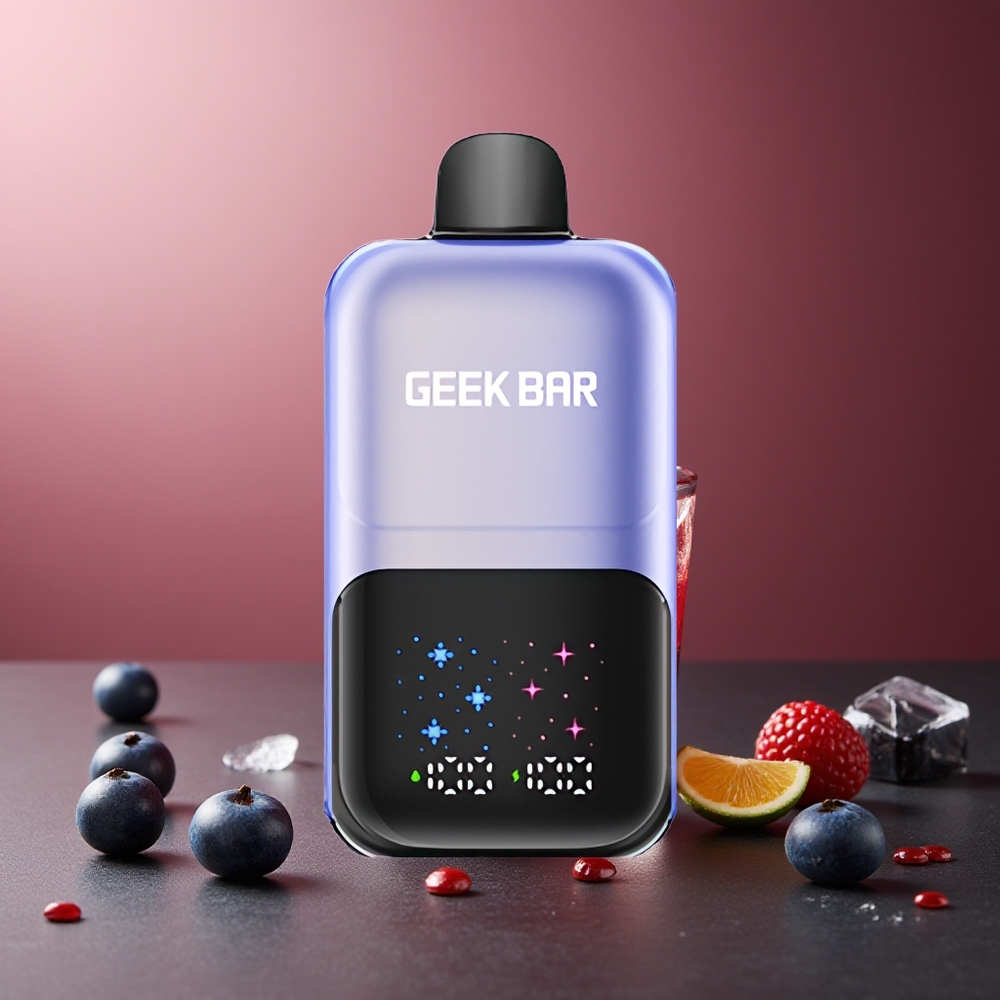 GEEK BAR 2GO 50000 Pufuri Amestec de Fructe de Pădure Gheață Ecran Mare Baterie Reîncărcabilă