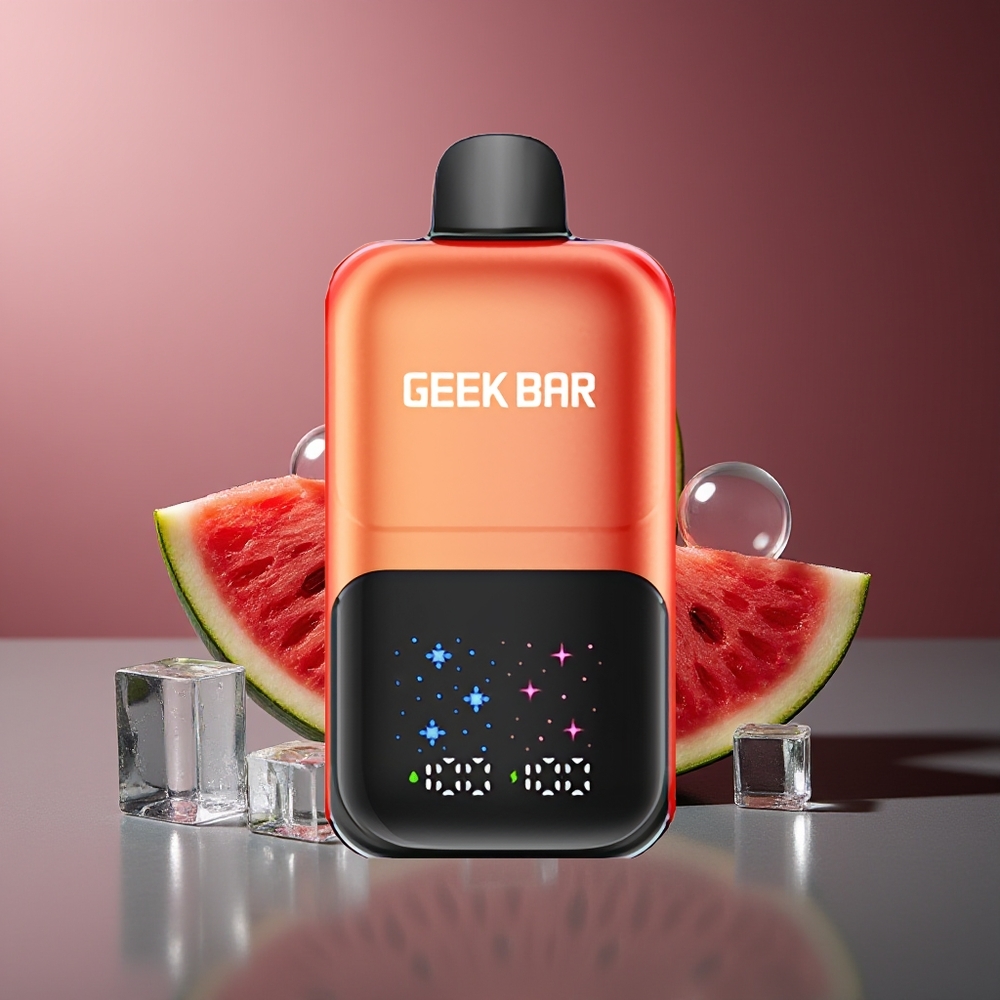 GEEK BAR 2GO 50000 Pufuri Pepene Bomboane Guma de mestecat Gheață Dual Tanks Ecran Interactiv