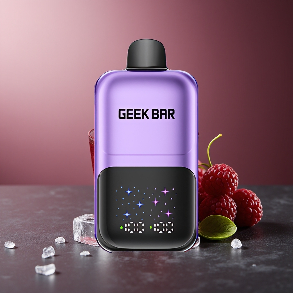 GEEK BAR 2GO 50000 Pufuri Struguri & Zmeură Dual Tanks cu Ecran Interactiv