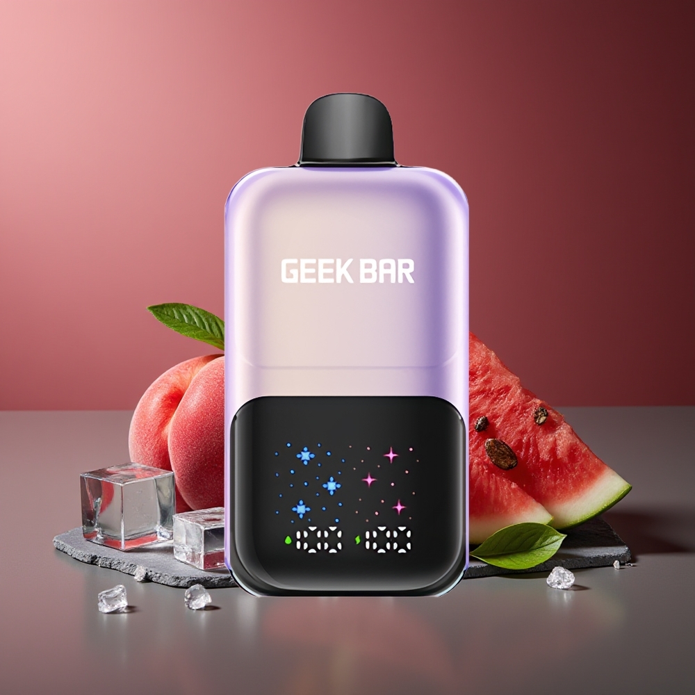 GEEK BAR 2GO 50000 Pufuri piersică mango pepene verde gheață ecran mare baterie reîncărcabilă