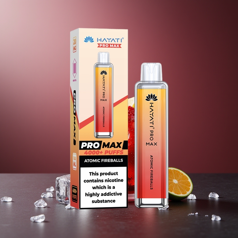 Hayati Pro Max 4000 Pufuri 2% 5% Nicotina Vape Bombe Atomice Cristal