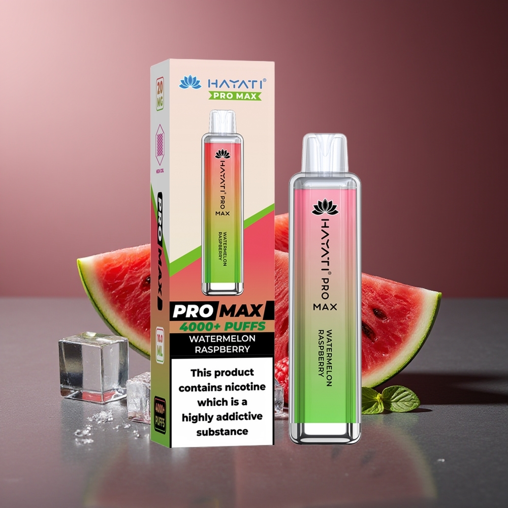 Hayati Pro Max 4000 Pufuri Dispozabil Afine Zmeură Reîncărcabil 5% Nicotină