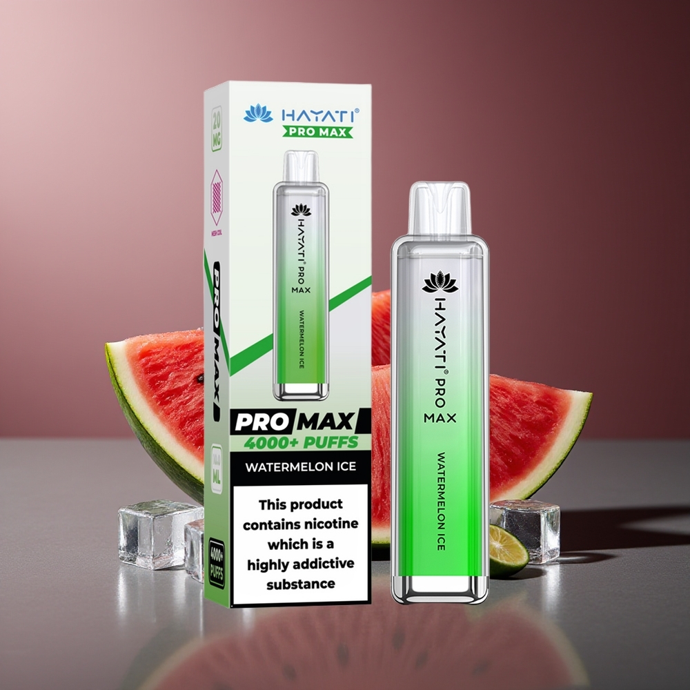 Hayati Pro Max 4000 Pufuri Gheață de Pepene Reîncărcabil 5% Nicotină