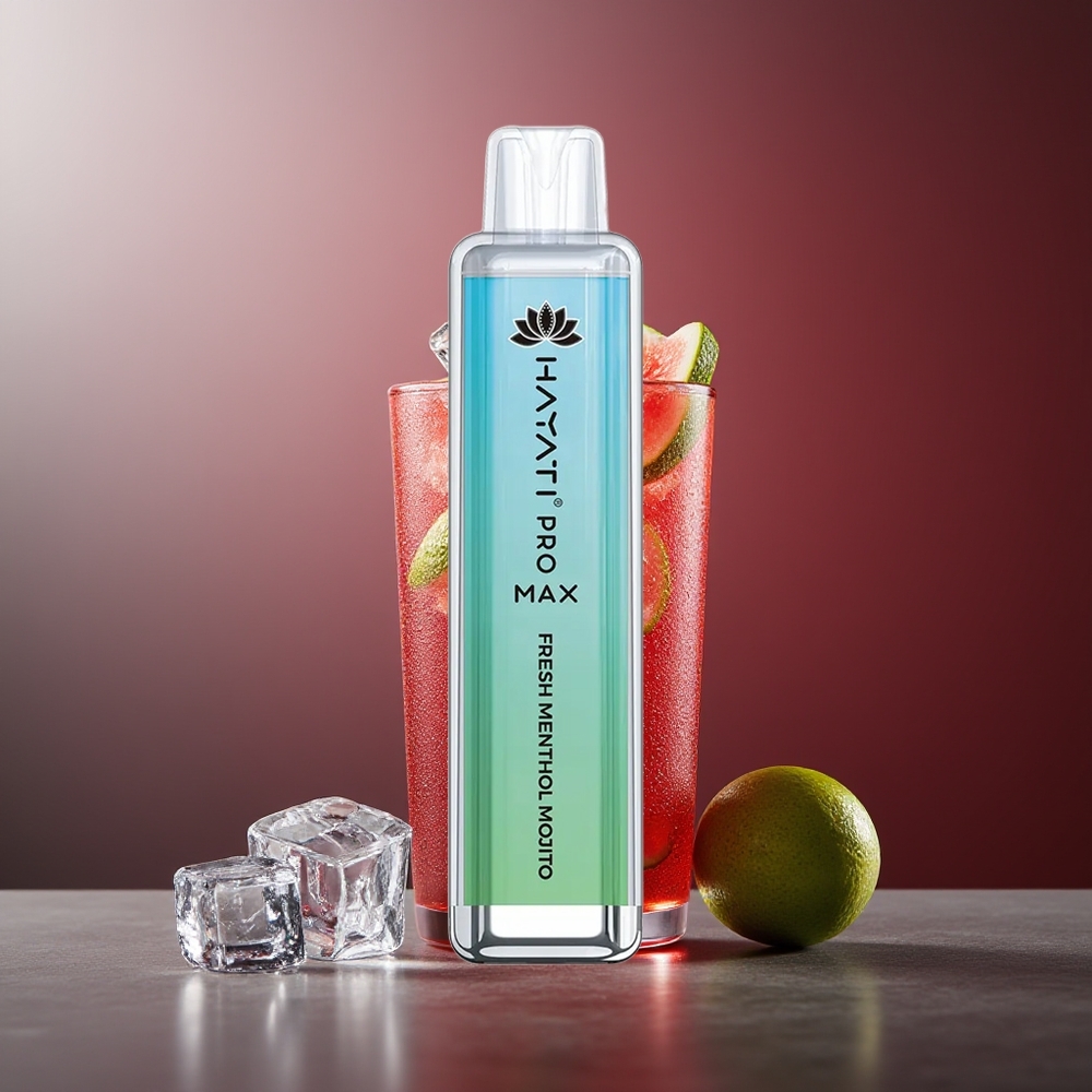 Hayati Pro Max 4000 Pufuri Vapă Dispozabilă Mentă Proaspătă Mojito Baterie Reîncărcabilă 5% Nicotină
