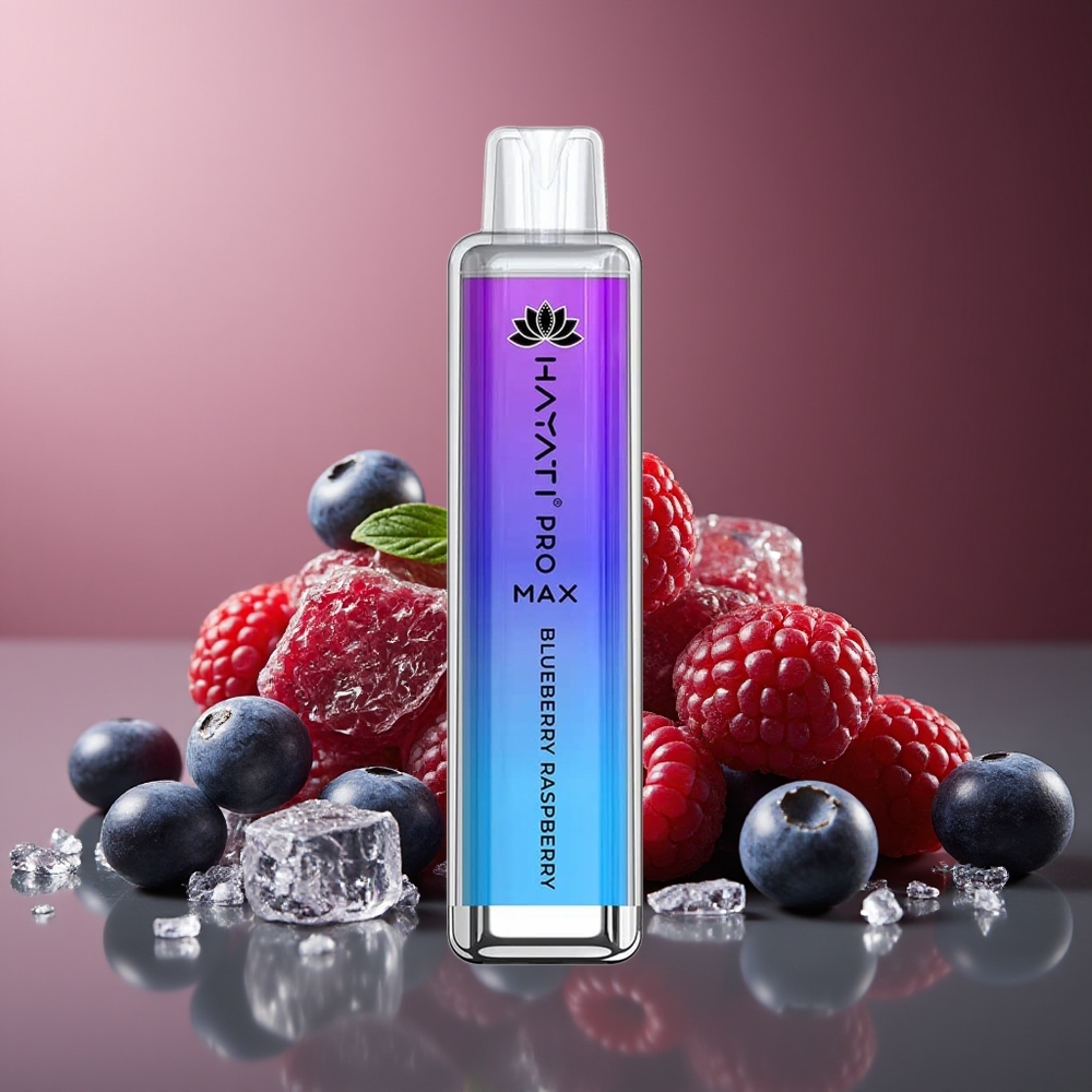 Hayati Pro Max 4000 Pufuri Vape Afine Zmeură 5% Nicotina 1400mAh