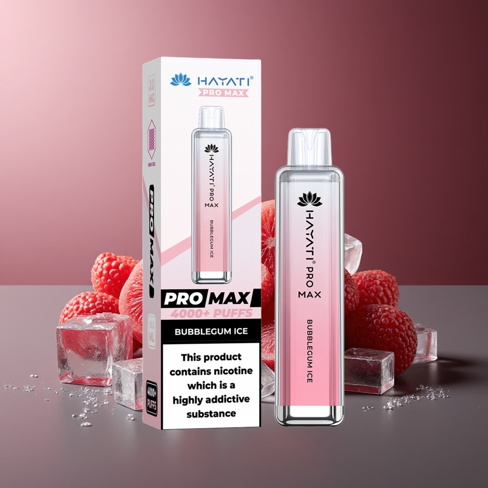Hayati Pro Max 4000 Pufuri Vape Disposable Bomboană Gheață 2% 5% Nicotină
