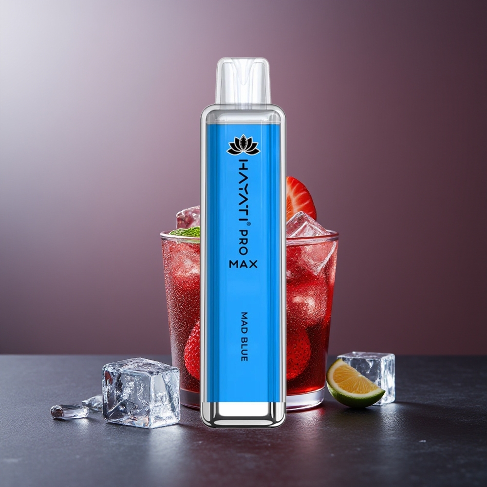 Hayati Pro Max 4000 Pufuri Vape Reîncărcabil Albastru Nebun