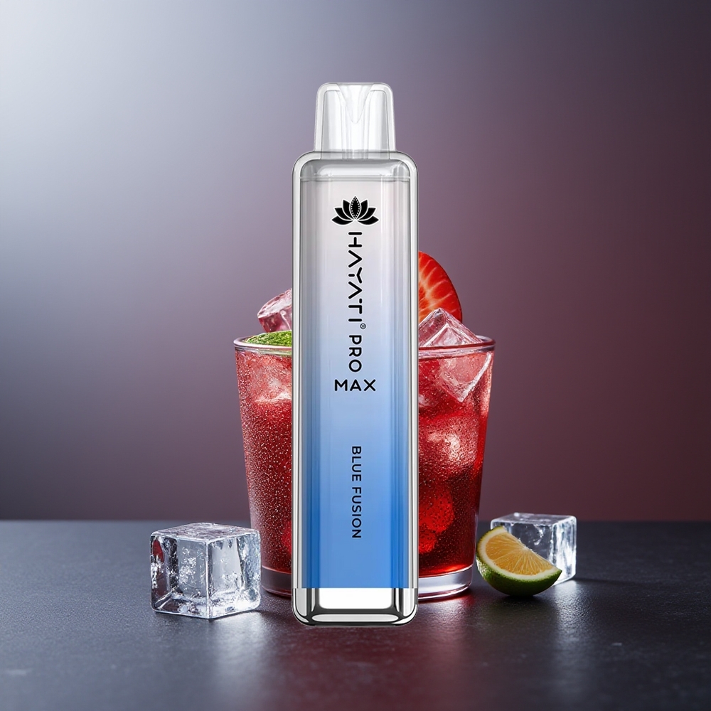 Hayati Pro Max 4000 Pufuri Vape Reîncărcabil Fuziunea Albastră Dual 1.1 Ohm