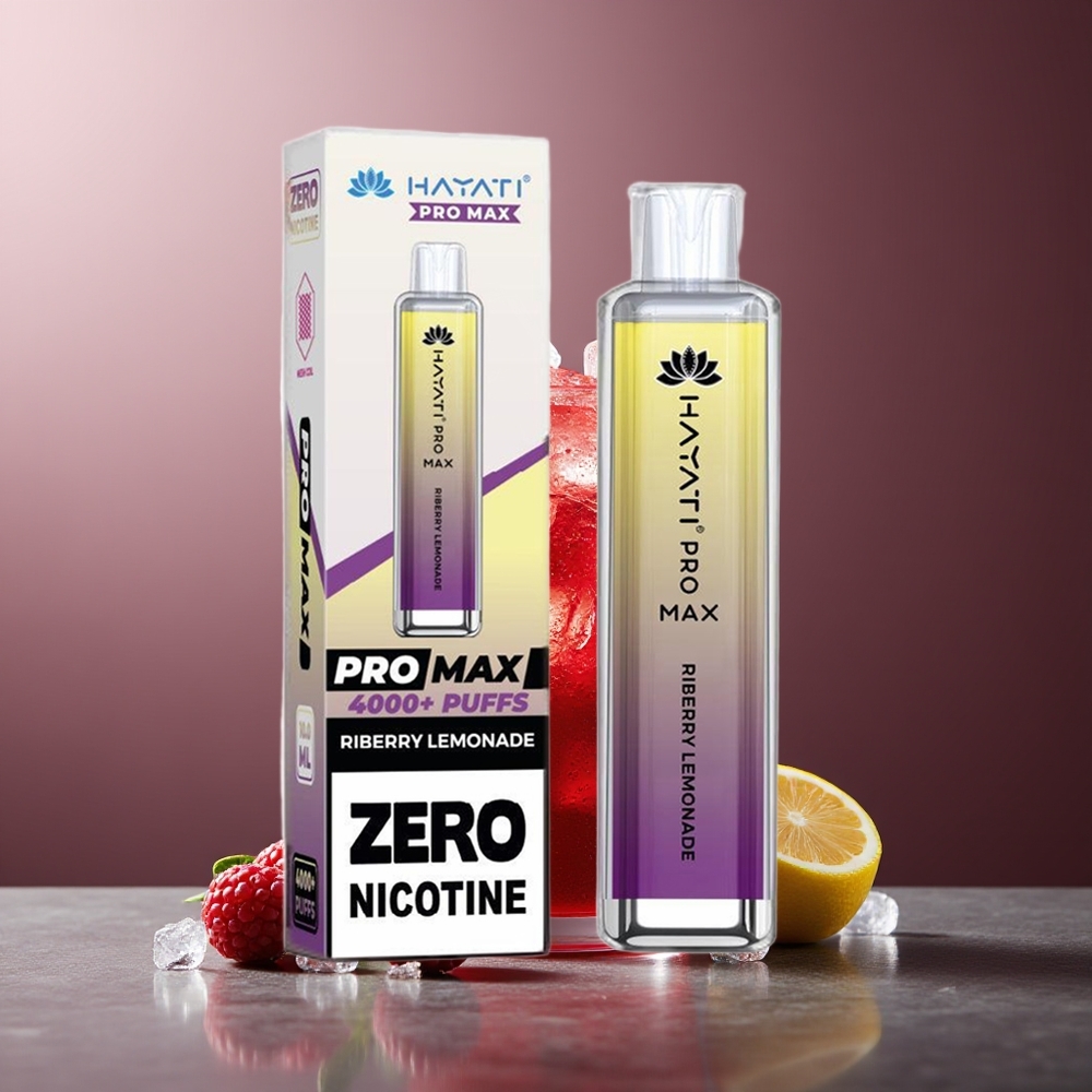 Hayati Pro Max 4000 Pufuri Vape Reîncorporabil Zmeură Limonadă 2% 5% Nicotină