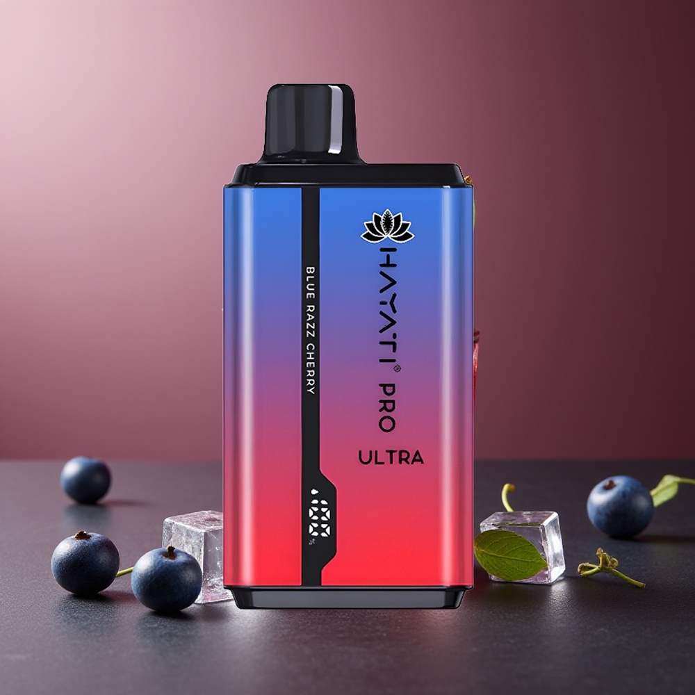 Hayati Pro Ultra 15000 Pufuri Afine Cireș Albastră 2 12ml 2%