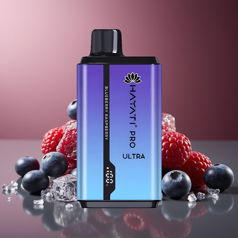 Hayati Pro Ultra 15000 Pufuri Afine Zmeură Vape