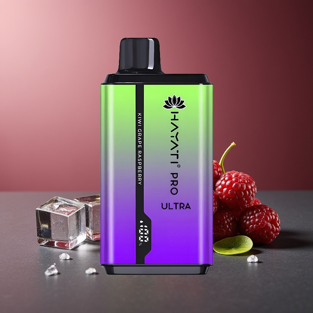 Hayati Pro Ultra 15000 Pufuri Kiwi Struguri Zmeură 850mAh
