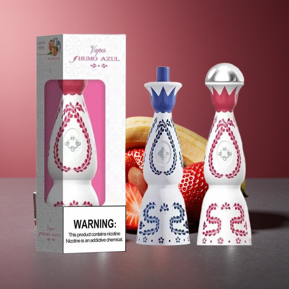 HUMO Azul 15000 Puffs Capsa de Capsuni Banana Dragonfruit cu 5% Nicotina și 20mL E-lichid