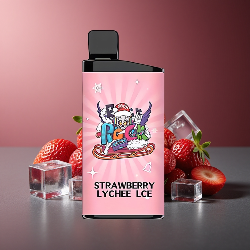 IGET Bar 3500 Pufuri Vape Dispozabil Căpșuni Litchi Gheață 1400 mAh