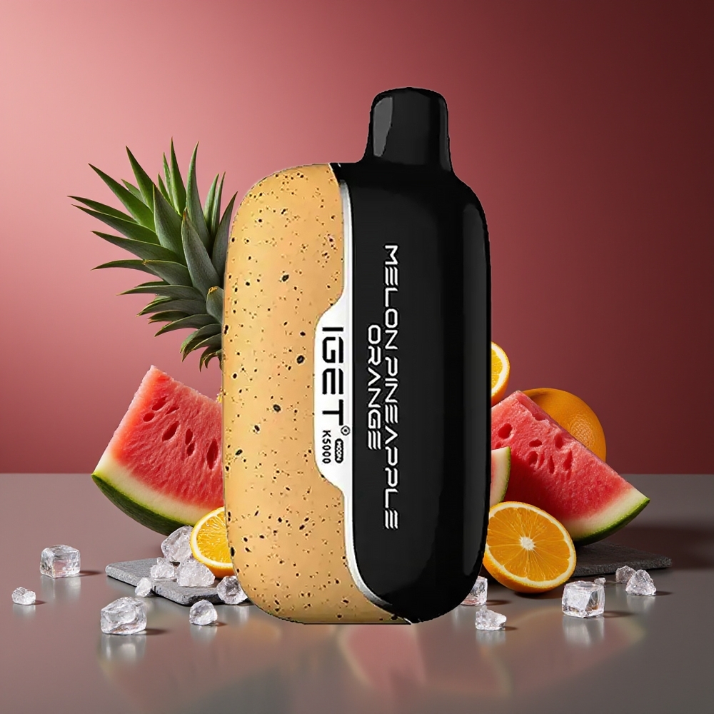 IGET Moon K5000 5000 Pufuri Dispozabil Vape Pepene Ananas Portocală PC Mesh