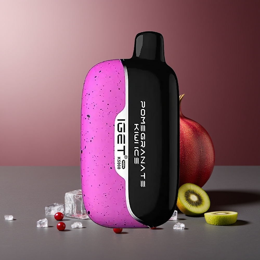 IGET Moon K5000 5000 Pufuri Vape Rodie Kiwi Gheață Material PC Dimensiuni 49.5x25.3x99.4 mm