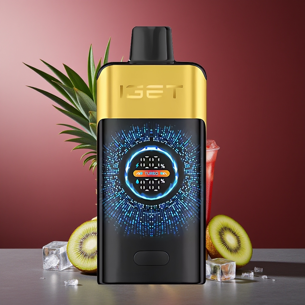 IGET ONE 12000 Pufuri Vape Dispozabil Kiwi Ananas 2700 mAh Ecran Color Curbat Mare