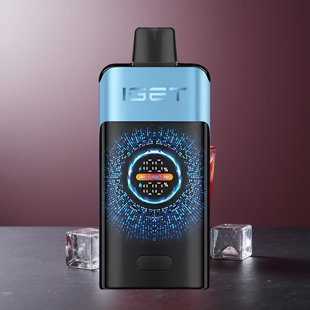 IGET ONE 12000 Pufuri Vape Dispozabil Monstru Albastru cu Ecran Color Curbat și Baterie 2700 mAh