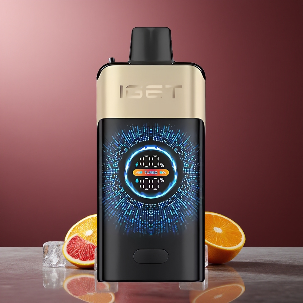 IGET ONE 12000 Pufuri Vape Dispozabil Monstru Tropical de Portocale cu Ecran Color Curbat și Baterie 2700 mAh