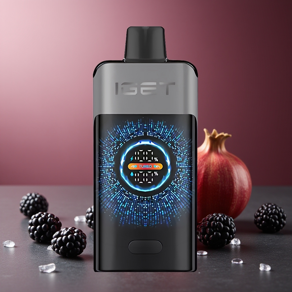 IGET ONE 12000 Pufuri Vape Dispozabil Mure Cireșe Rodie Ecran Color Curbat Dual Mesh Coil