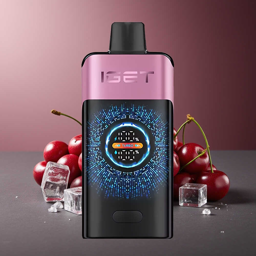 IGET ONE 12000 Pufuri Vape Monstru de Cirese cu Ecran Curbat Mare și Baterie 2700 mAh