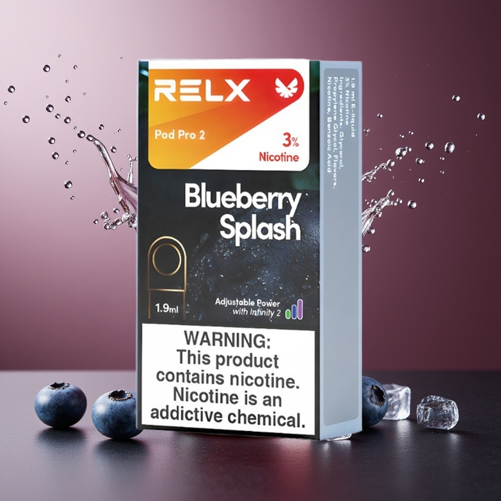 RELX Pod Pro 2 600 de fumuri Afine Splash 1.9ml Eco Mode Smooth Mode Boost Mode