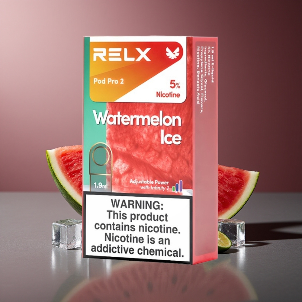 RELX Pod Pro 2 600 de pufuri Pepene Gheata 1.9ml 3 moduri de tensiune