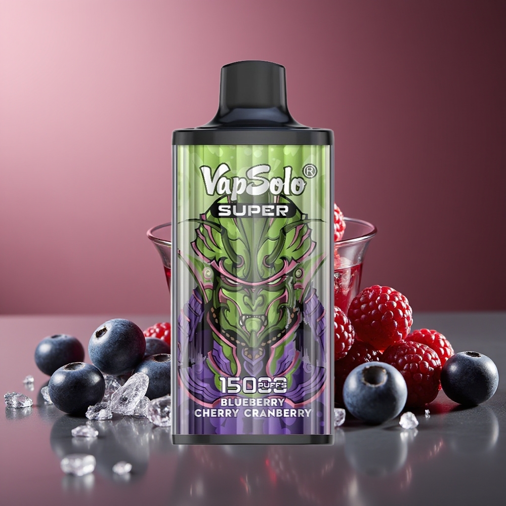 Vapsolo Super 15000 Pufuri Afine Cireșe Coacăze 40ml 850mAh