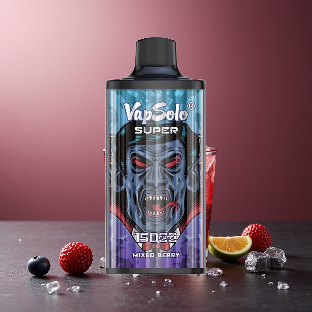 Vapsolo Super 15000 Pufuri Misto de Fructe de Pădure 40ml 850mAh