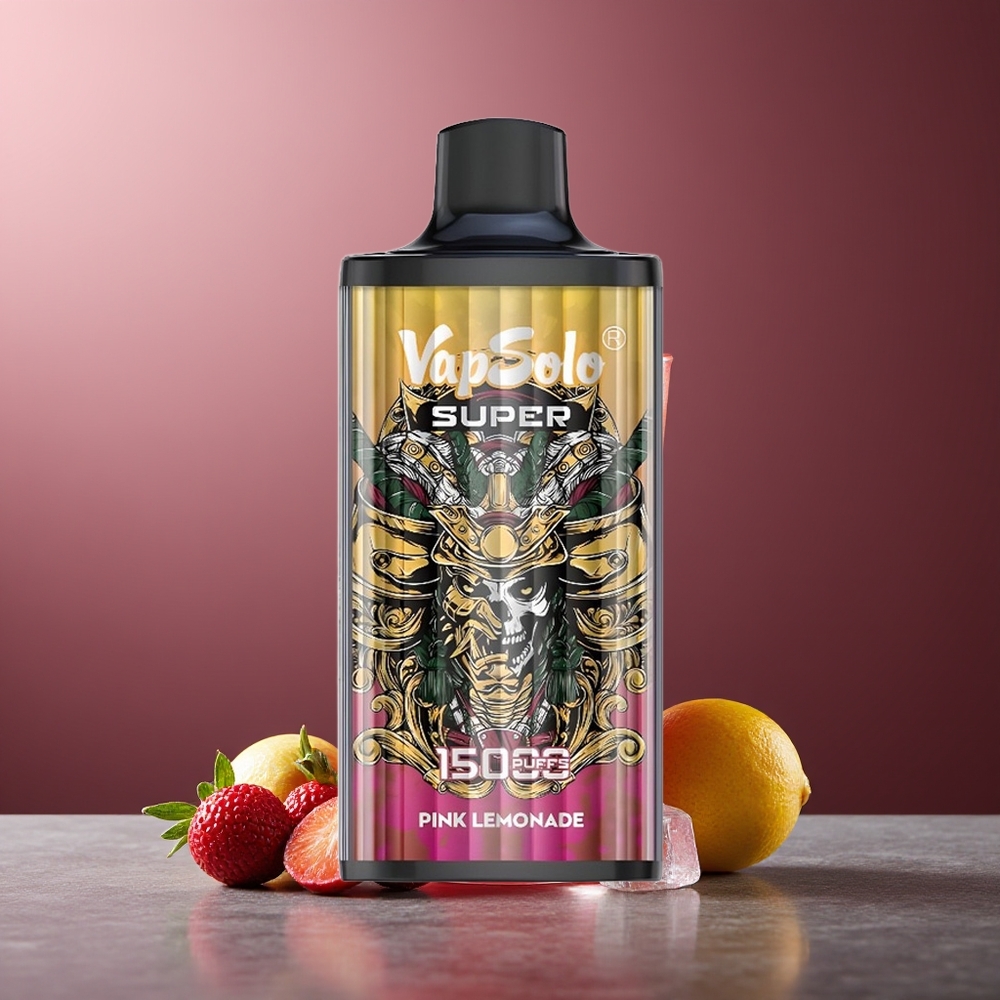 Vapsolo Super 15000 Pufuri Super Lămâie Roz 40ml 850mAh