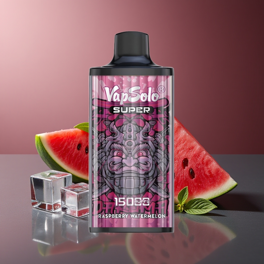 Vapsolo Super 15000 Pufuri Vape Zmeură Pepene Verde 40ml 850mAh