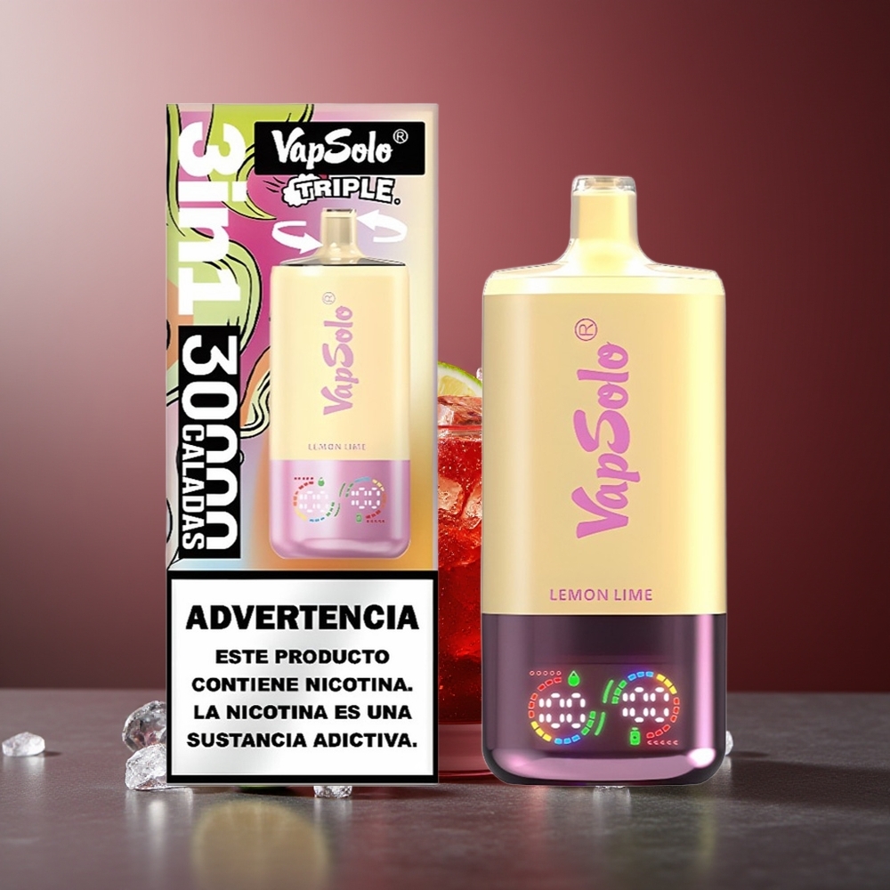 VapSolo Triple 30000 Pufuri Lămâie Lime