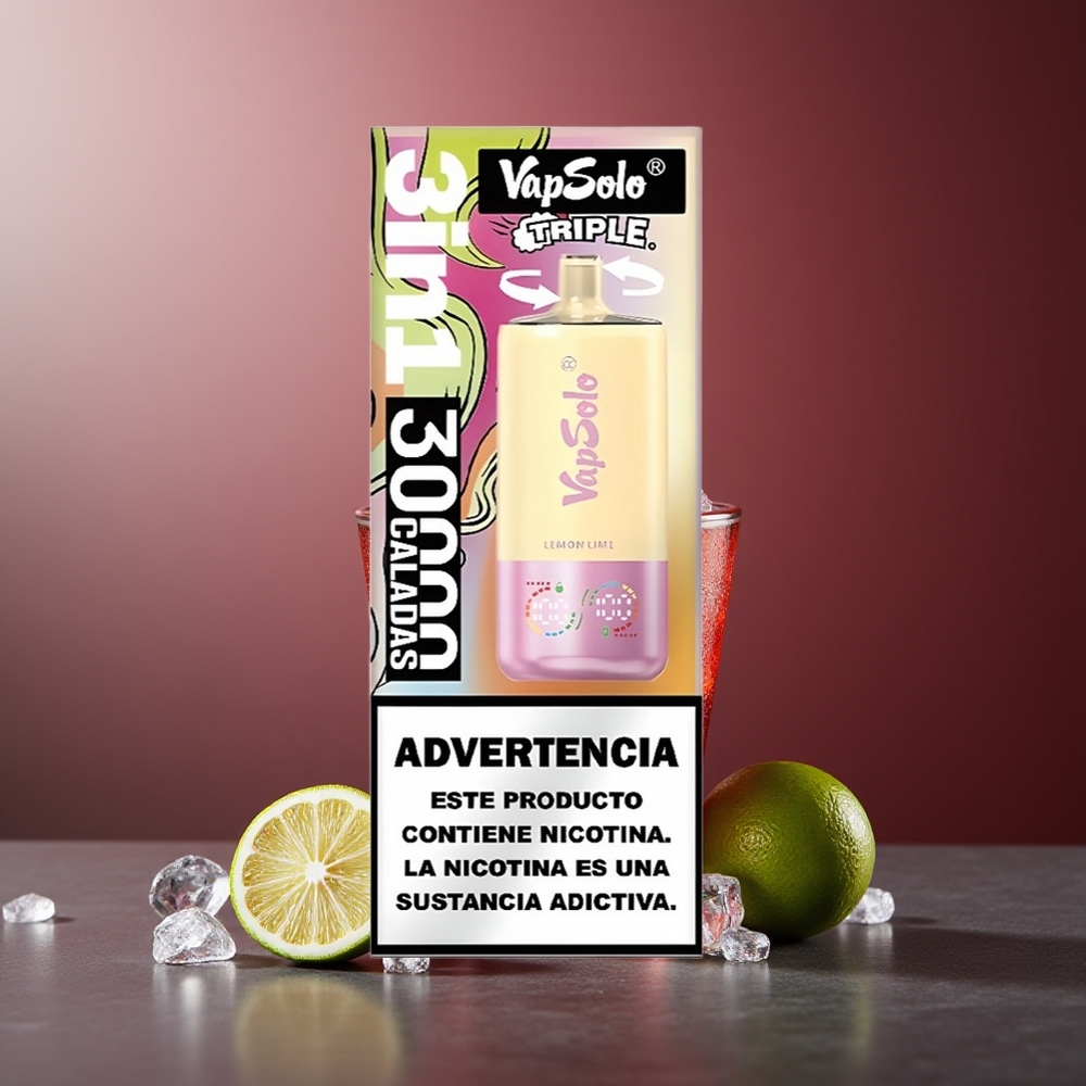 VapSolo Triple 30000 Pufuri Lămâie Lime