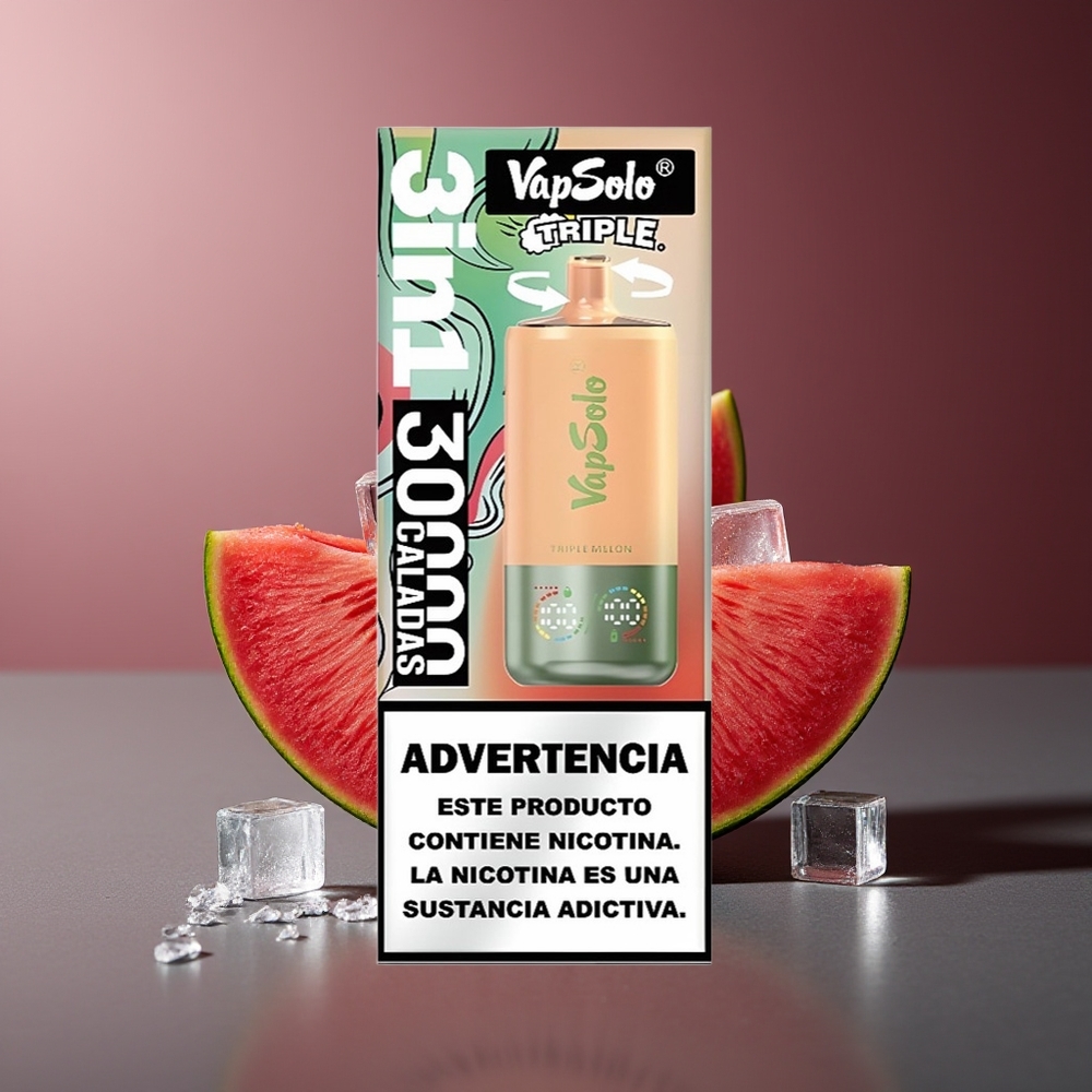 VapSolo Triple 30000 Pufuri Triple Pepene