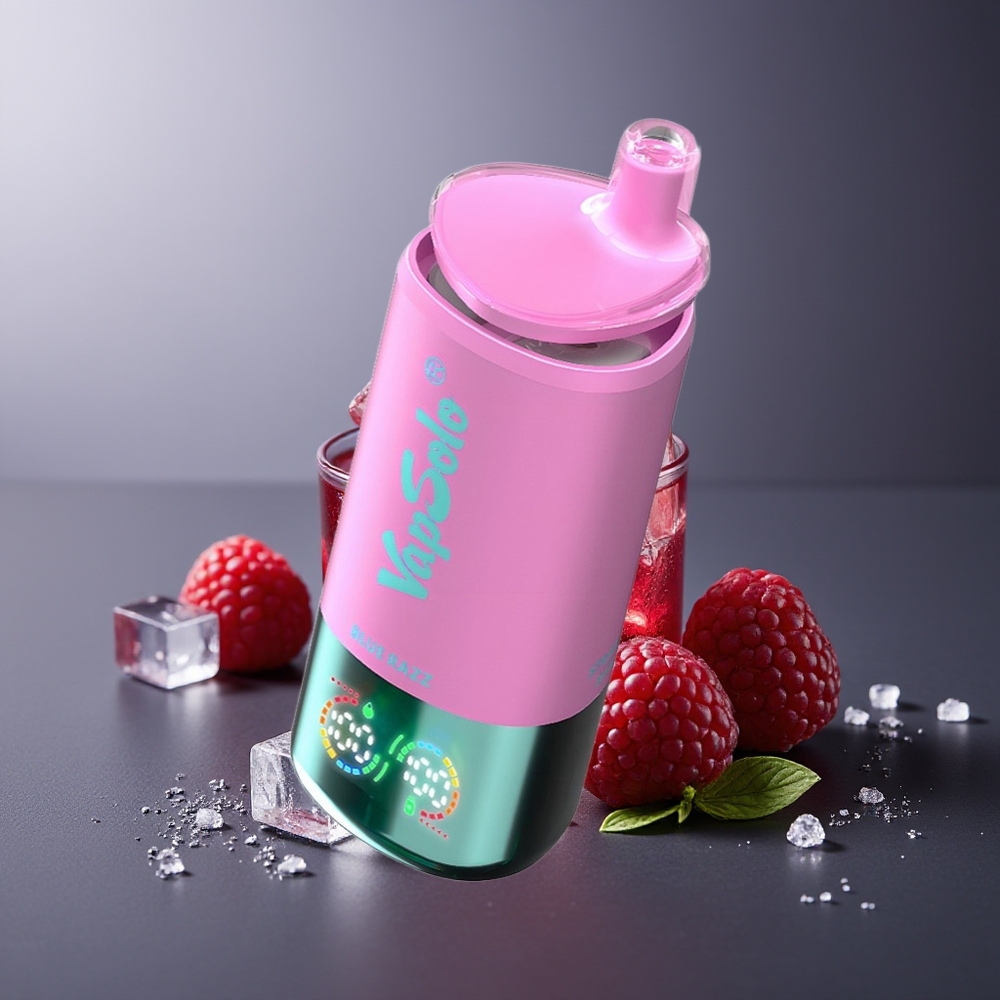 Vapsolo Triple 30000 Pufuri Vape Afine Albastre 40ml 3 Rezervoare