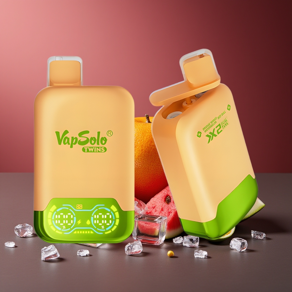 Vapsolo Twins 20000 Pufuri Portocale Mango Pepene Roșu & Red Bull 40ml 2 Rezervoare
