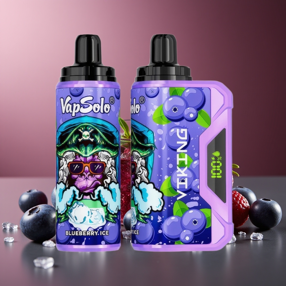 VapSolo VIKING 12000 Pufuri Afumător Dispozabil Afine 22ml Tip-C