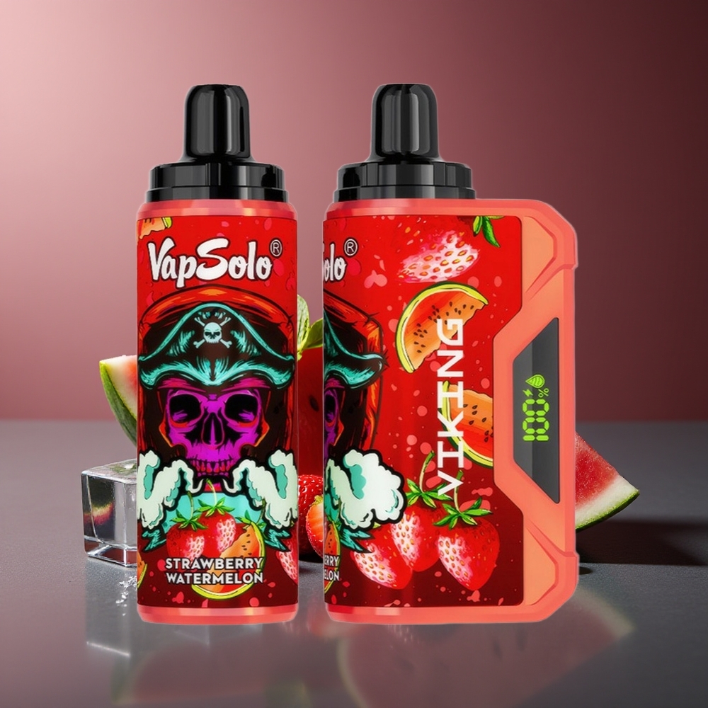 VapSolo VIKING 12000 Pufuri Capsuni Pepene Vape 22ml Tip-C