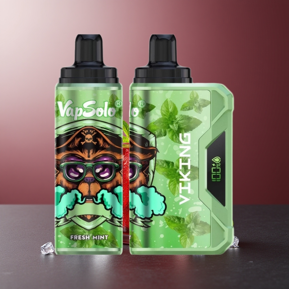 VapSolo VIKING 12000 Pufuri Mentă Proaspătă 22ml Tip-C