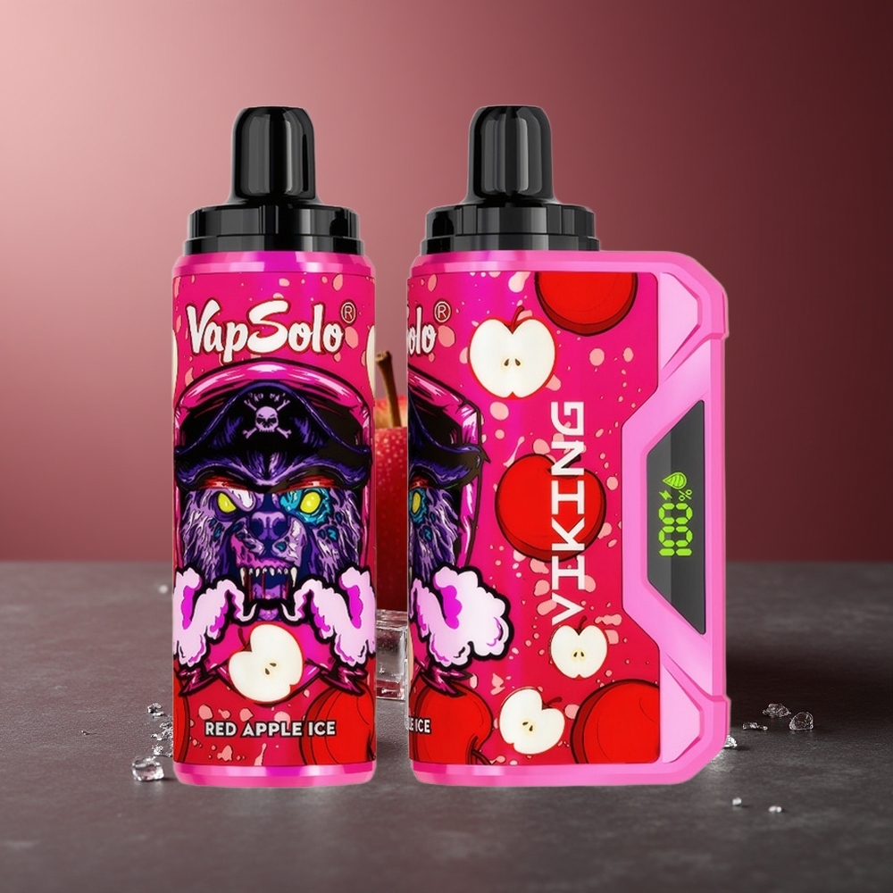 VapSolo VIKING 12000 Pufuri Red Apple Ice 22ml Type-C