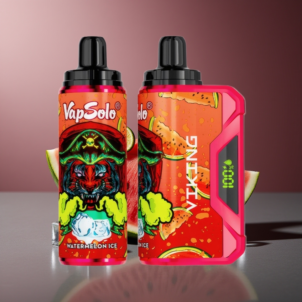 VapSolo VIKING 12000 Pufuri Vape Pepene Gheata Tip-C 22ml