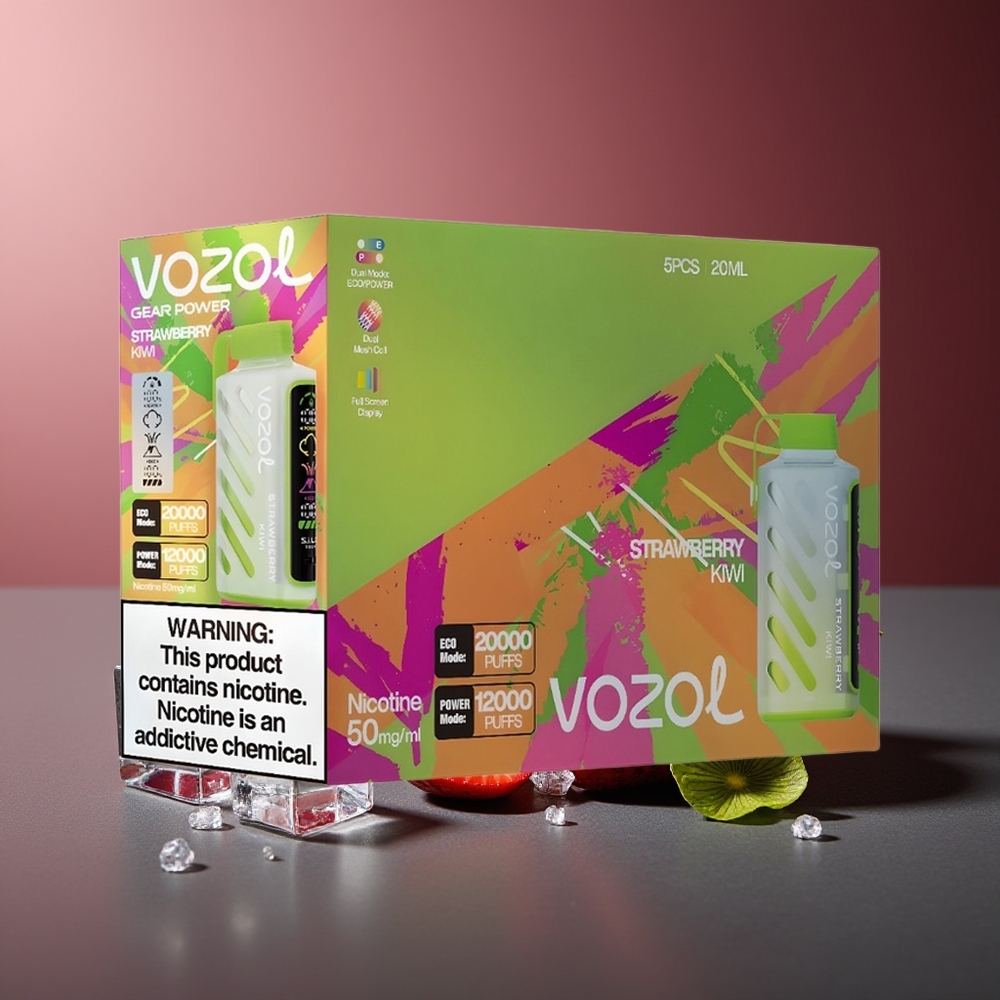 VOZOL Gear Power 20000 Pufuri Capsuni Kiwi Dual Mesh Coil 20mL