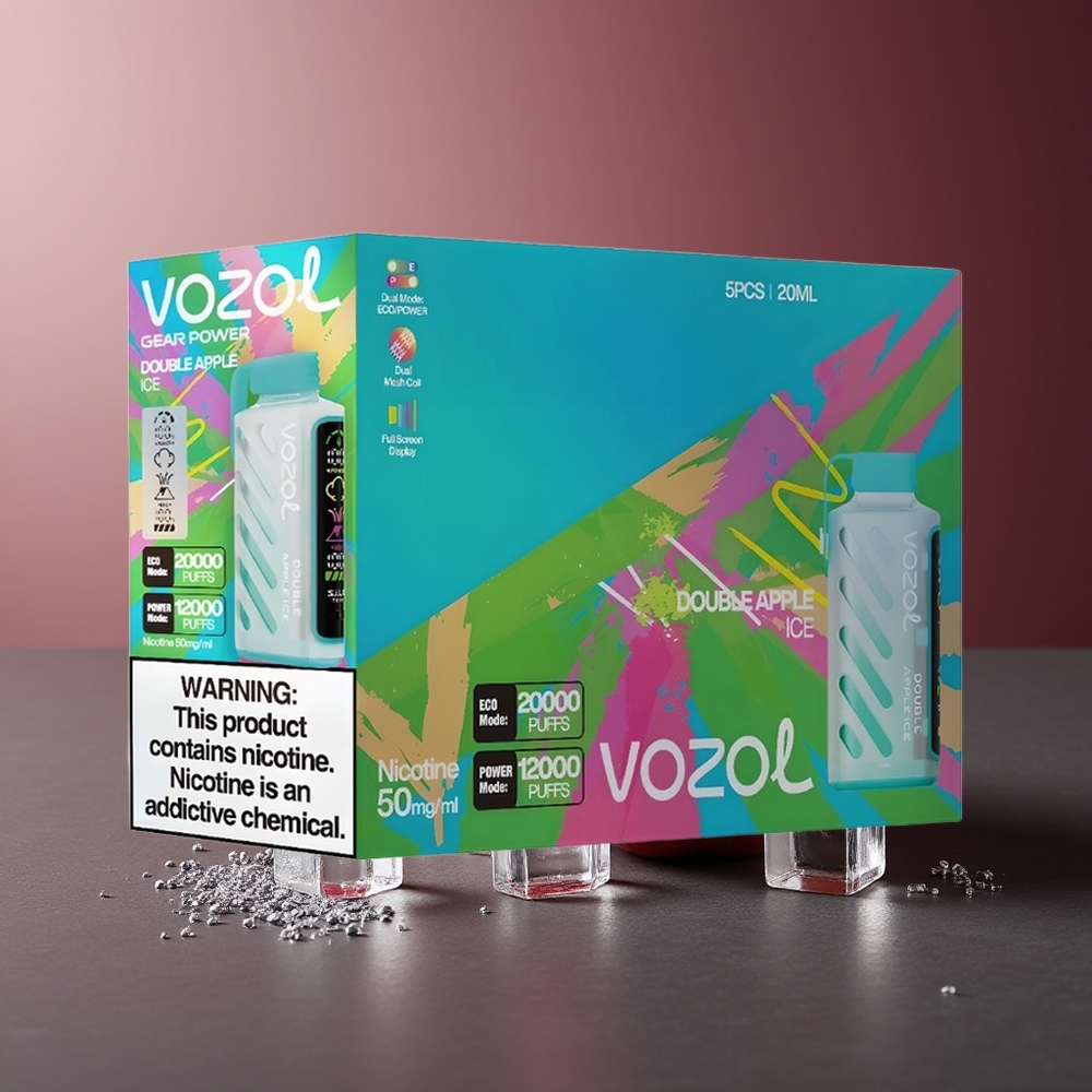 VOZOL Gear Power 20000 Pufuri Măr Dublu Gheață S.i.L.C. Tech Dual Mesh Coil