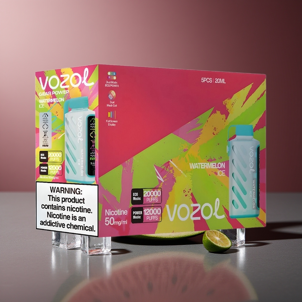 VOZOL Gear Power 20000 Pufuri Power Afacere de Pepene Gheață Dual Mesh Coil 20mL