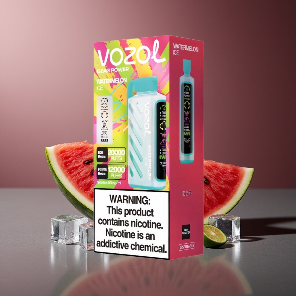 VOZOL Gear Power 20000 Pufuri Power Afacere de Pepene Gheață Dual Mesh Coil 20mL