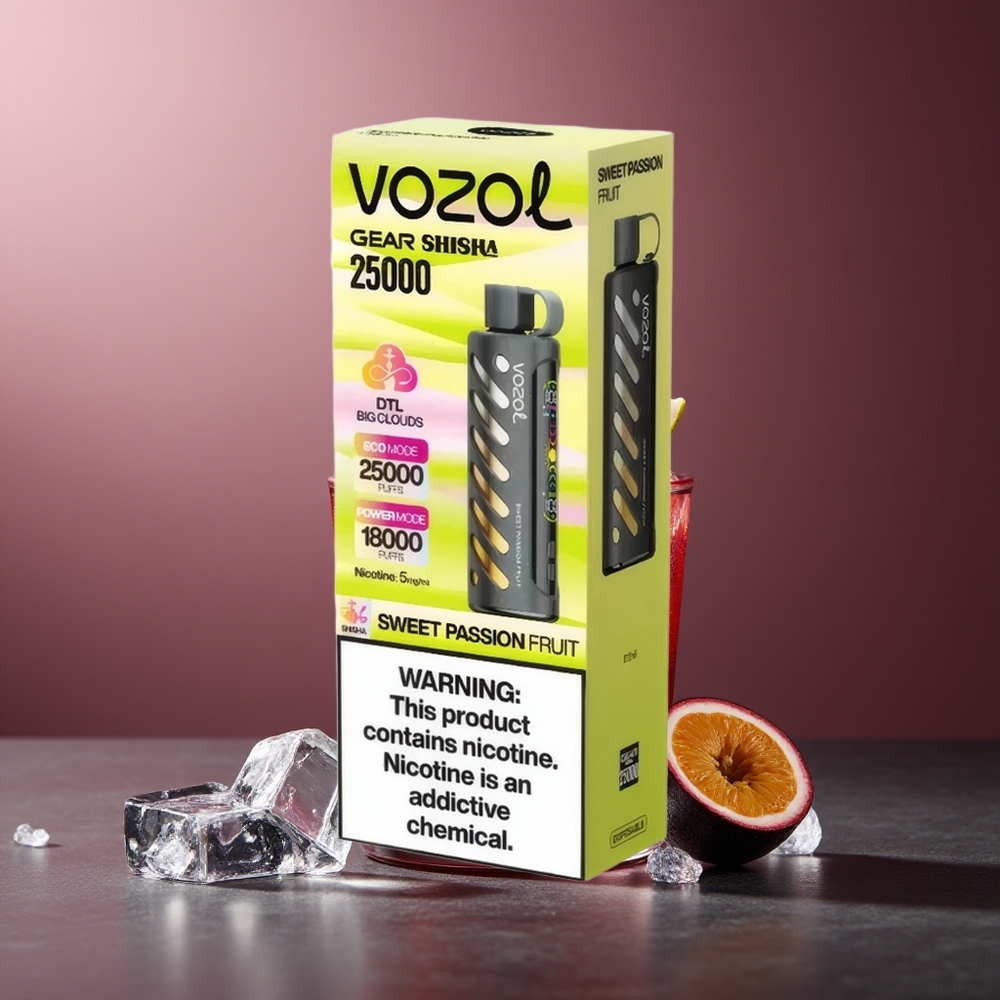VOZOL Gear Shisha 25000 Pufuri Dulce Fructul Pasiunii S.i.L.C Tech