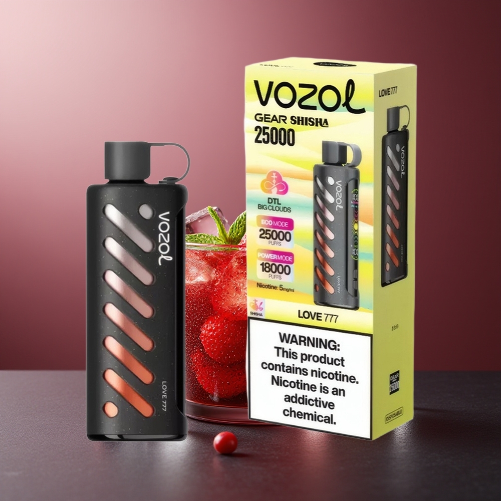 VOZOL Gear Shisha 25000 Pufuri Love 777 Dublu Mesh Dublu Moduri
