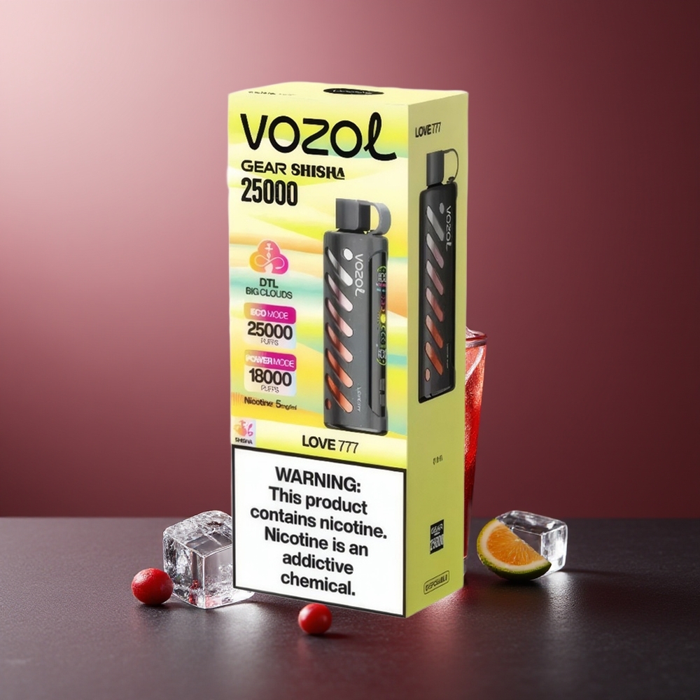 VOZOL Gear Shisha 25000 Pufuri Love 777 Dublu Mesh Dublu Moduri