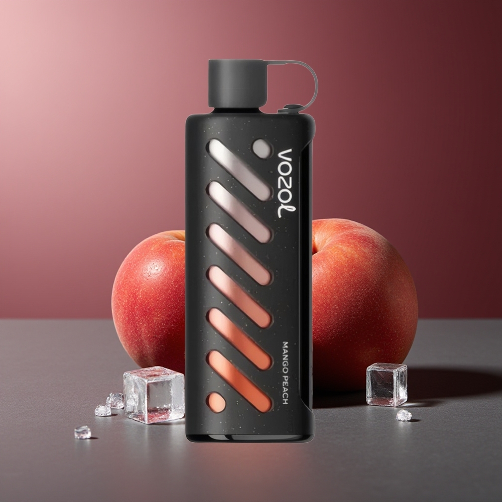 VOZOL Gear Shisha 25000 Pufuri Mango Piersică Dual Mesh S.i.L.C Tech
